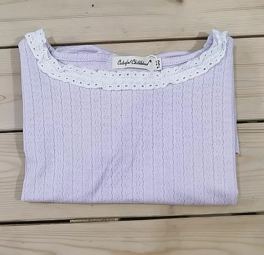 Sweet Lace Shirt for Girls Clothes Summer Thin Breathable Cotton Kids Shirt Toddler Mesh Blouse Children t Shirt Teenager Tops