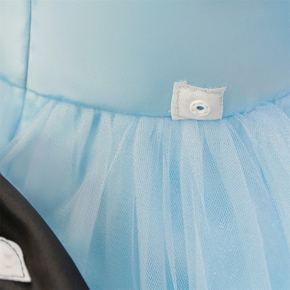 Baby Alice Princess Girls Dresses Kids Blue Lolita Maid Birthday Party Palace Dress Vintage Toddler Wedding Poker Tutu Prom Gown