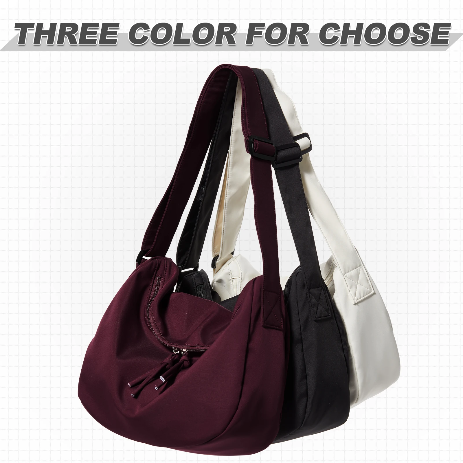 Women's Body Crossbody Bag Purse with Adjustable Shoulder Strap Messenger Bag for Women Men, Travel Canvas Satchel Postman Bag