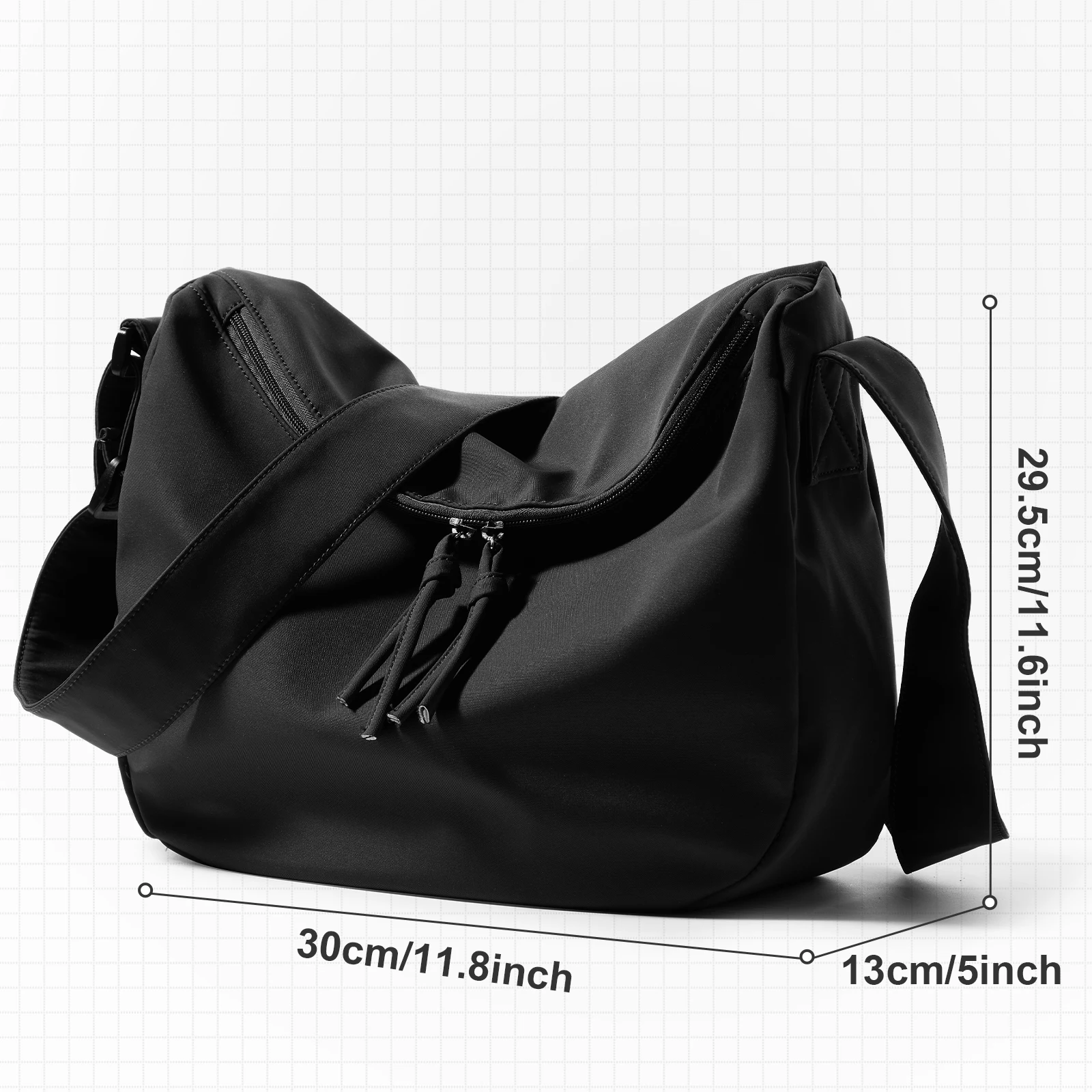 Women's Body Crossbody Bag Purse with Adjustable Shoulder Strap Messenger Bag for Women Men, Travel Canvas Satchel Postman Bag