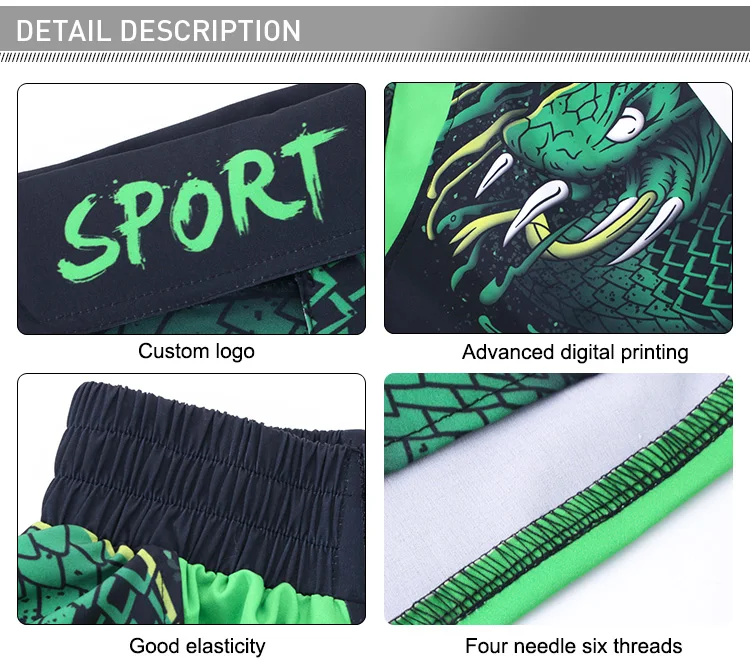 Cody Lundin Crossfit Men Fitness Running Shorts MMA Short With Printed Lightweight Grappling Combat Shorts For Boxing Weightlift