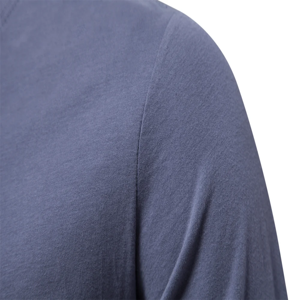 100% Cotton Long Sleeve T Shirt For Men Solid Spring Casual Mens T-shirts High Quality Male Tops Classic Clothes Men's T-shirts