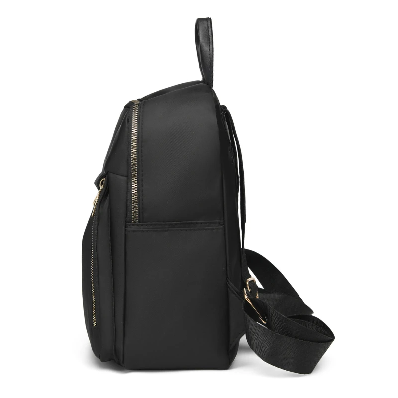 Women Backpack Travel Casual Waterproof Oxford Shoulder Bags Female Large Capacity Handbag Rucksack Black Purse School Pack