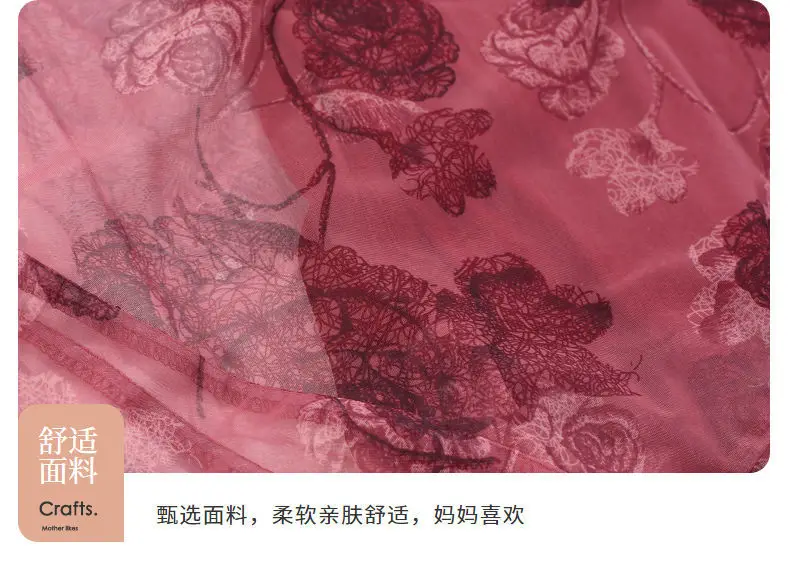 NEW O-Neck Short Sleeve Dresses Vintage Floral Printed Summer Gauze Spliced Women's Clothing Stylish Irregular Loose Midi Dress