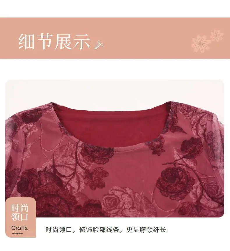 NEW O-Neck Short Sleeve Dresses Vintage Floral Printed Summer Gauze Spliced Women's Clothing Stylish Irregular Loose Midi Dress