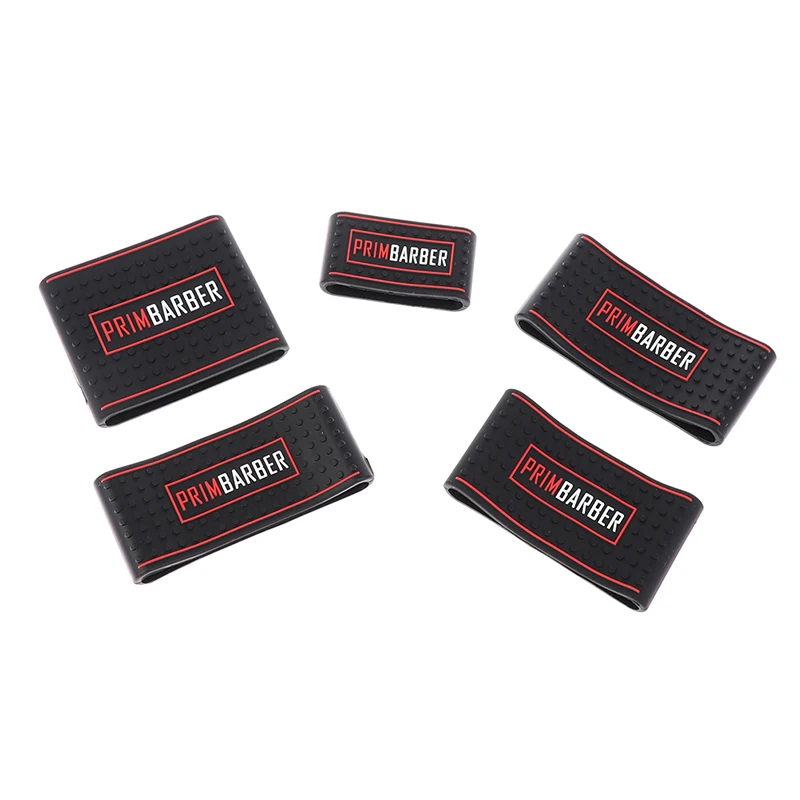 Trimmer Grip Barber 5pcs Hair Clipper Grip Rubber Anti Slide Design Barber Bicycle Grips Hairdressing Decorative Rings