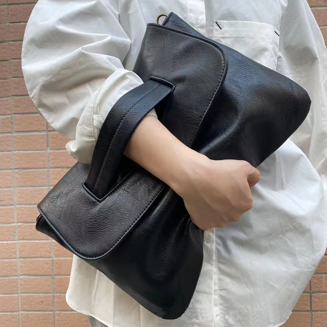 Cover Style Handbag, New High-Capacity Women's File Bag, Fashionable and Versatile Handbag, Personalized and Casual Large Handba