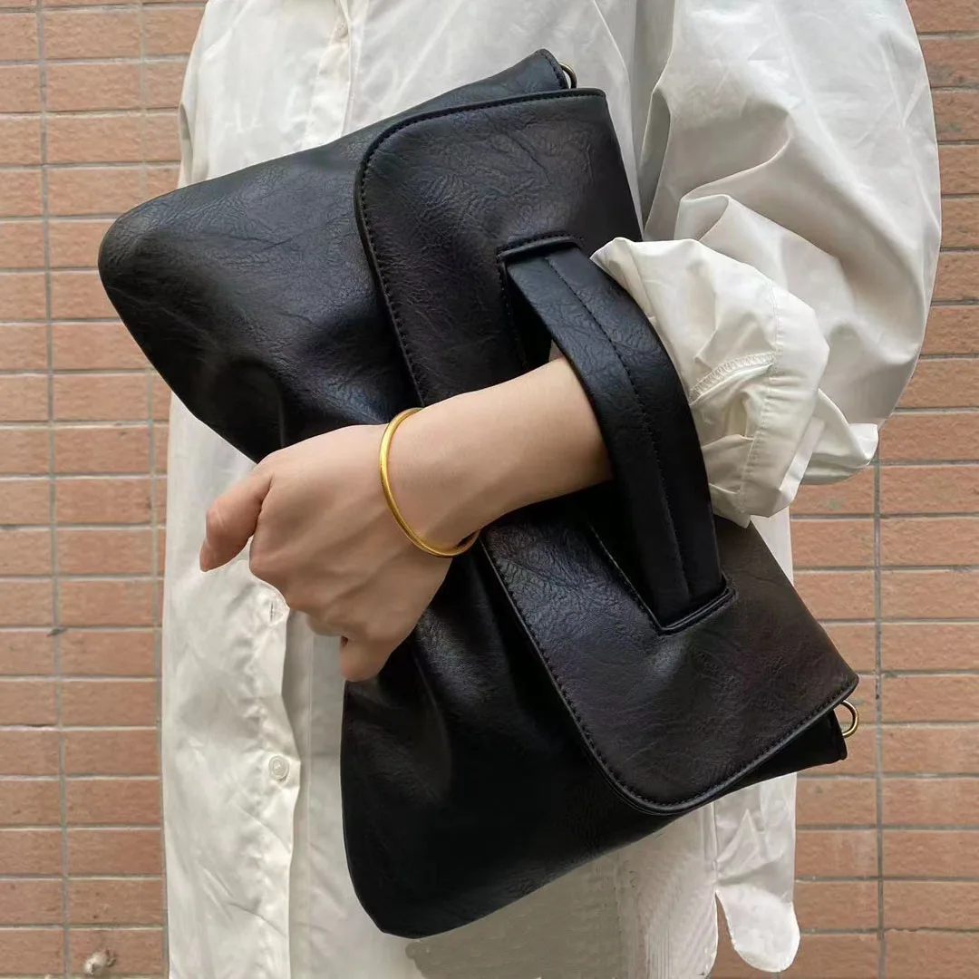 Cover Style Handbag, New High-Capacity Women's File Bag, Fashionable and Versatile Handbag, Personalized and Casual Large Handba