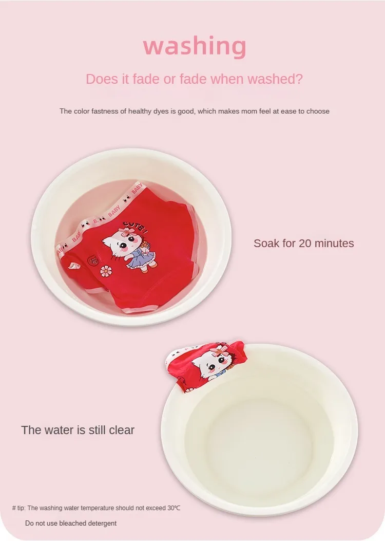 4PCS Cute Panties Girl Soft Shorts Briefs Underwear Cartoon Panties for Girls Children Children's Cotton Underwears Clothing