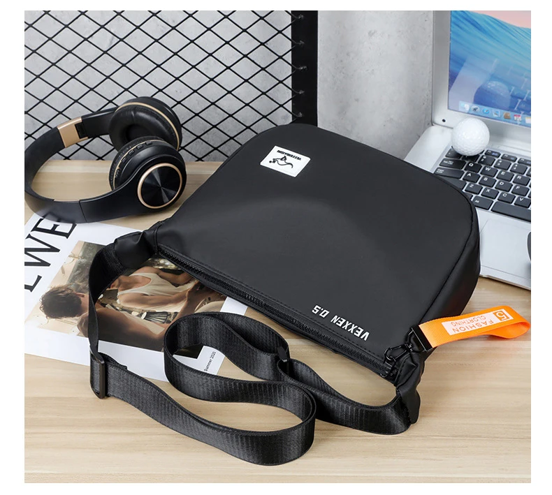 Kangaroo Luxury Brand Casual Men Crossbody Shoulder Bags Blue Black Epithelium Business Man Messenger Bag Small Cycling SlingBag