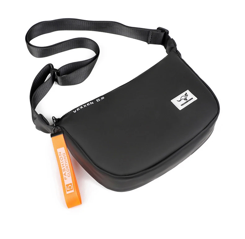 Kangaroo Luxury Brand Casual Men Crossbody Shoulder Bags Blue Black Epithelium Business Man Messenger Bag Small Cycling SlingBag