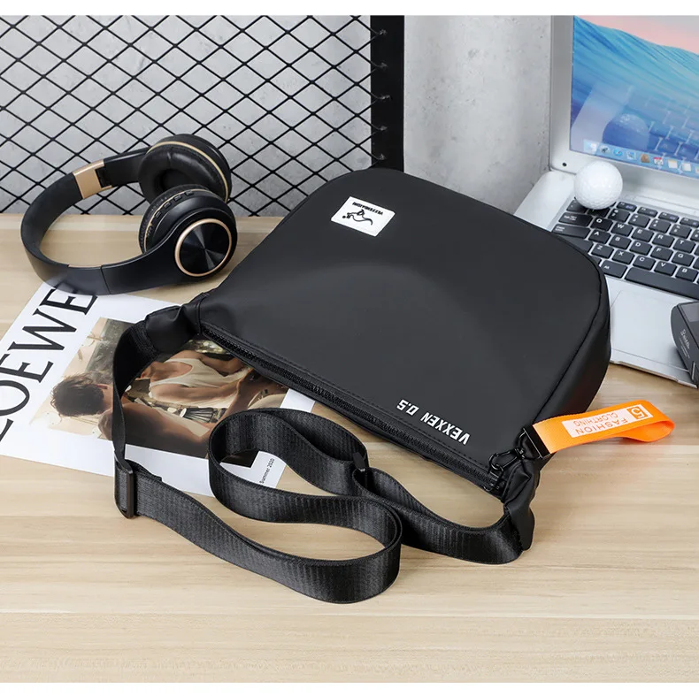 Kangaroo Luxury Brand Casual Men Crossbody Shoulder Bags Blue Black Epithelium Business Man Messenger Bag Small Cycling SlingBag