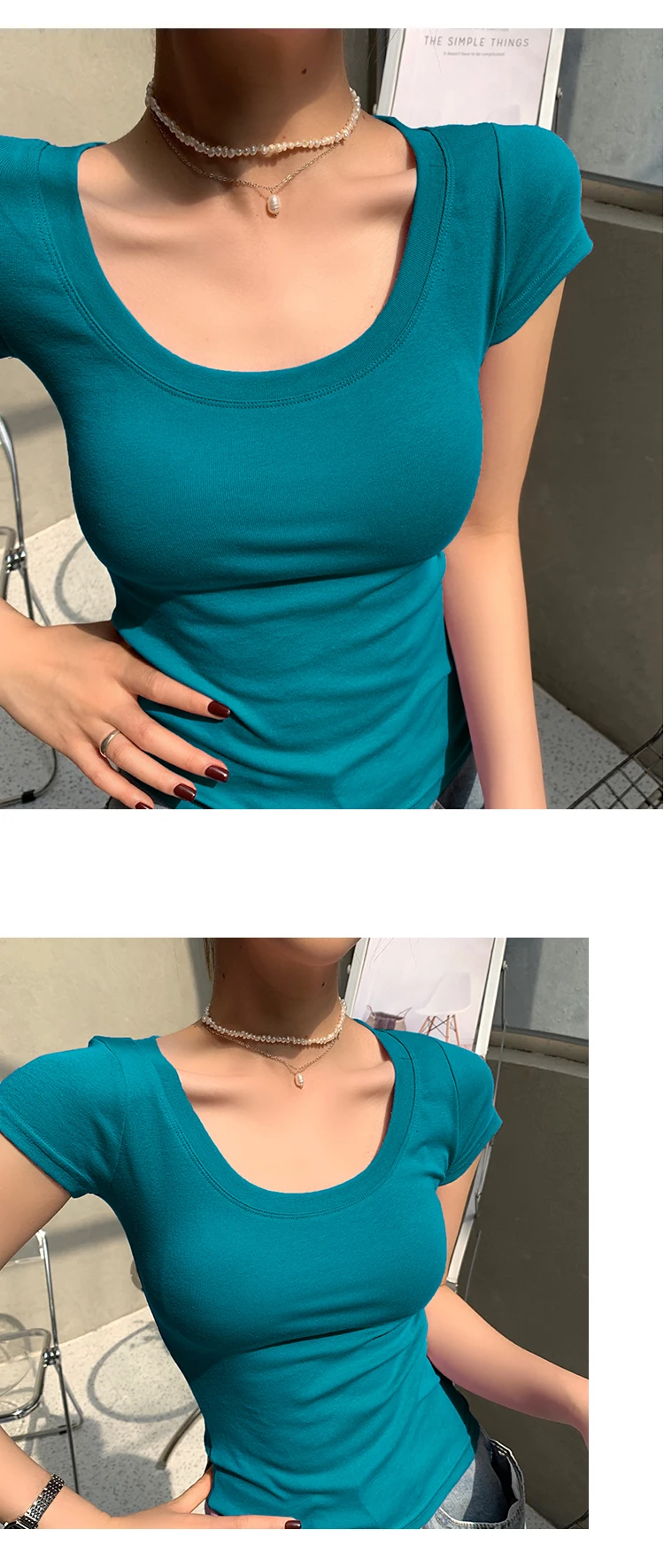 AOSSVIAO 100% Cotton T Shirt Women 2026 Summer New Slim Solid Basic Tees 16 Color Casual Tshirt Korean O Neck Tops