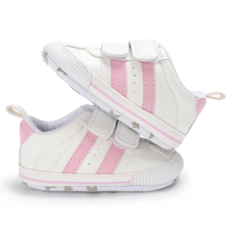 Spring and Autumn Newborn Soft Sole Anti slip Casual Sports Shoes for 0-12 Month Female Baby's First Step Walking Shoes