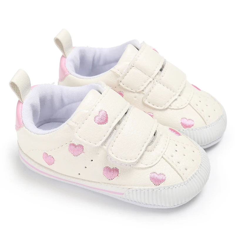 Spring and Autumn Newborn Soft Sole Anti slip Casual Sports Shoes for 0-12 Month Female Baby's First Step Walking Shoes