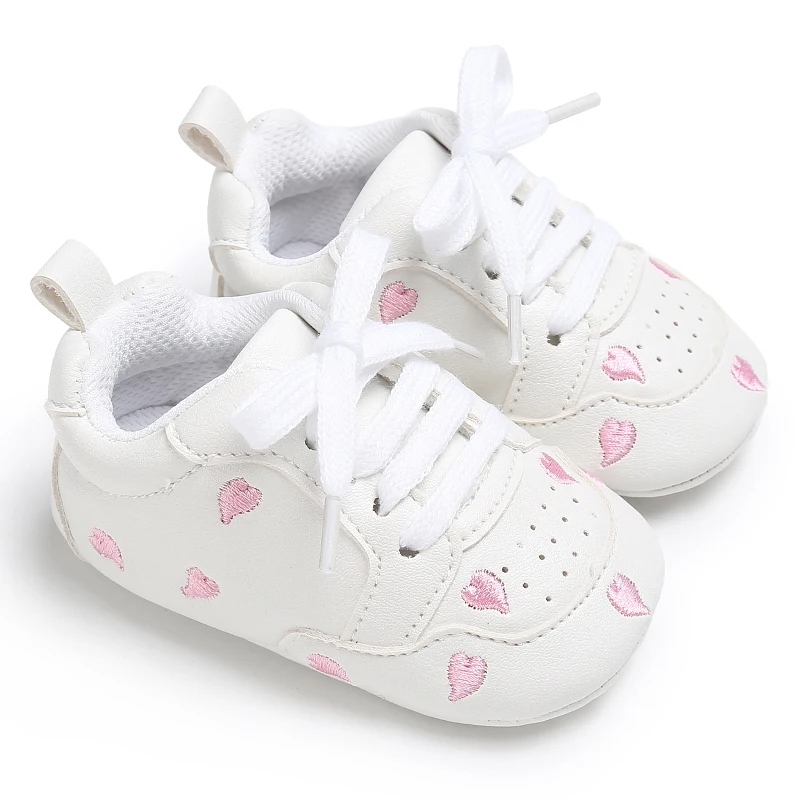Spring and Autumn Newborn Soft Sole Anti slip Casual Sports Shoes for 0-12 Month Female Baby's First Step Walking Shoes