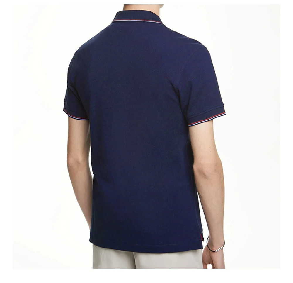 2024 New Men's Polo Top Casual Fashion Commuter Versatile Solid Color Men's Top Summer Fashion Business Men Pure Cotton Polo Top