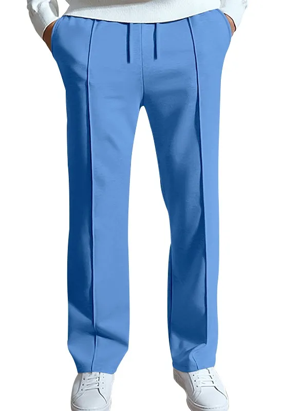 2024 Spring/Summer Hot Selling Men's Fashionable Casual Solid Color Pants Loose Tight Cord Straight Pants