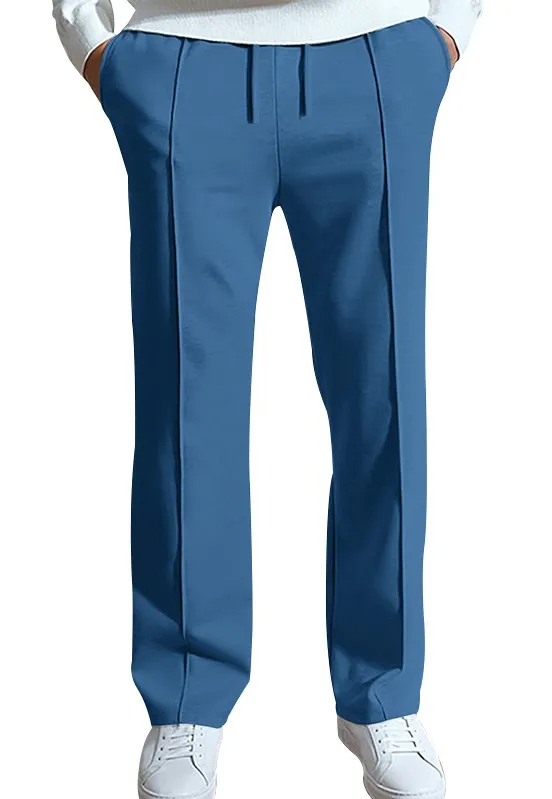 2024 Spring/Summer Hot Selling Men's Fashionable Casual Solid Color Pants Loose Tight Cord Straight Pants
