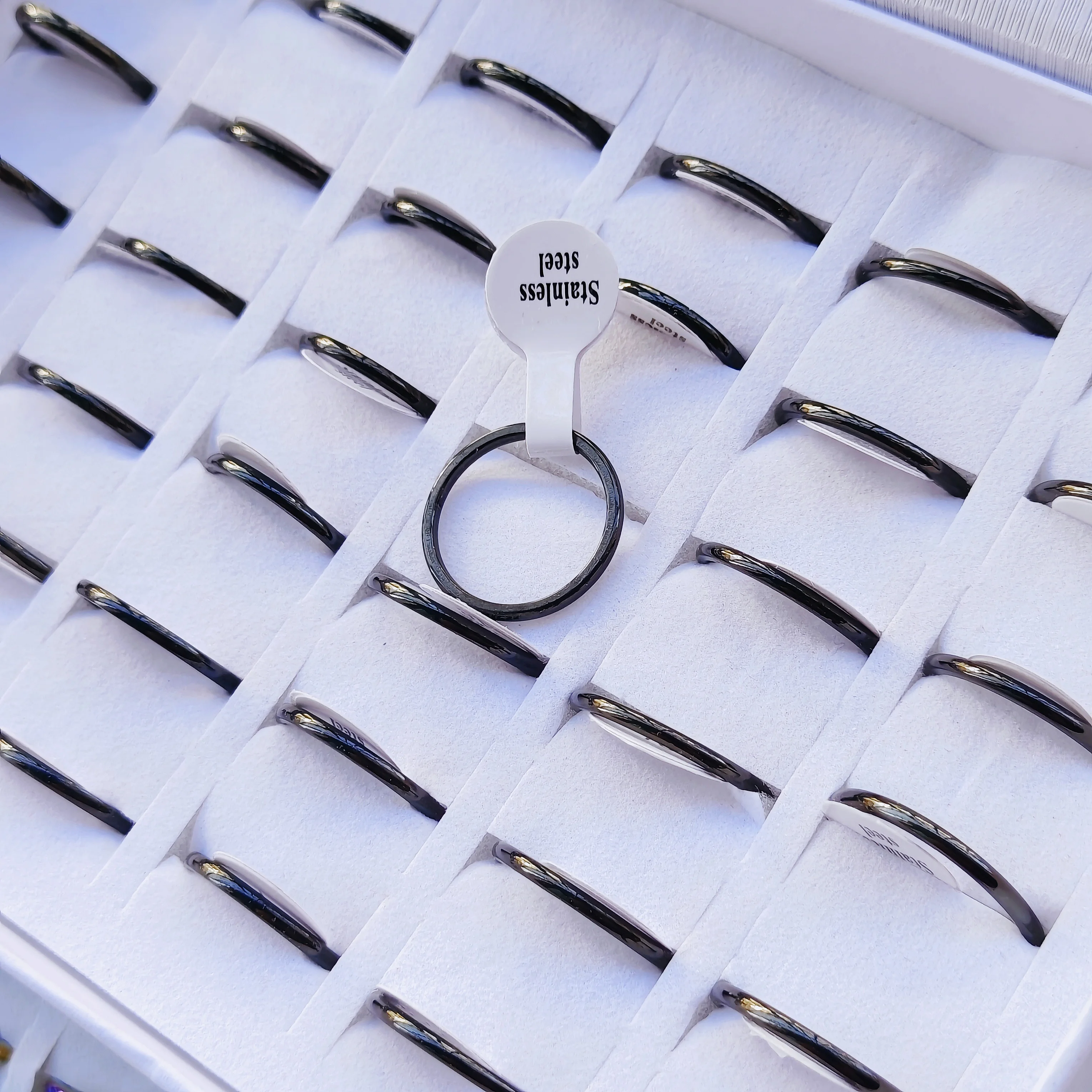 30/50pcs/lot 2mm Fine Woman Rings Classic Engagement Wedding Bands Couple Rings For Girl Anniversary Accessory Gifts Wholesale