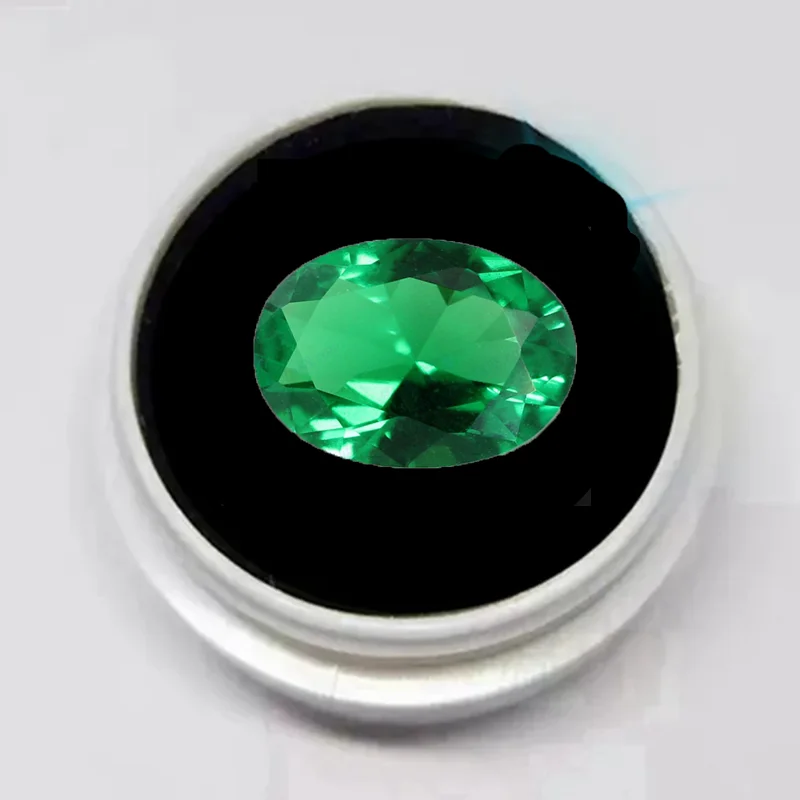Pretty Nano Emerald Gemstone 13x18mm Oval Cut Large Size VVS Loose Gemstone for Jewelry Making/Collection/Setting Stone