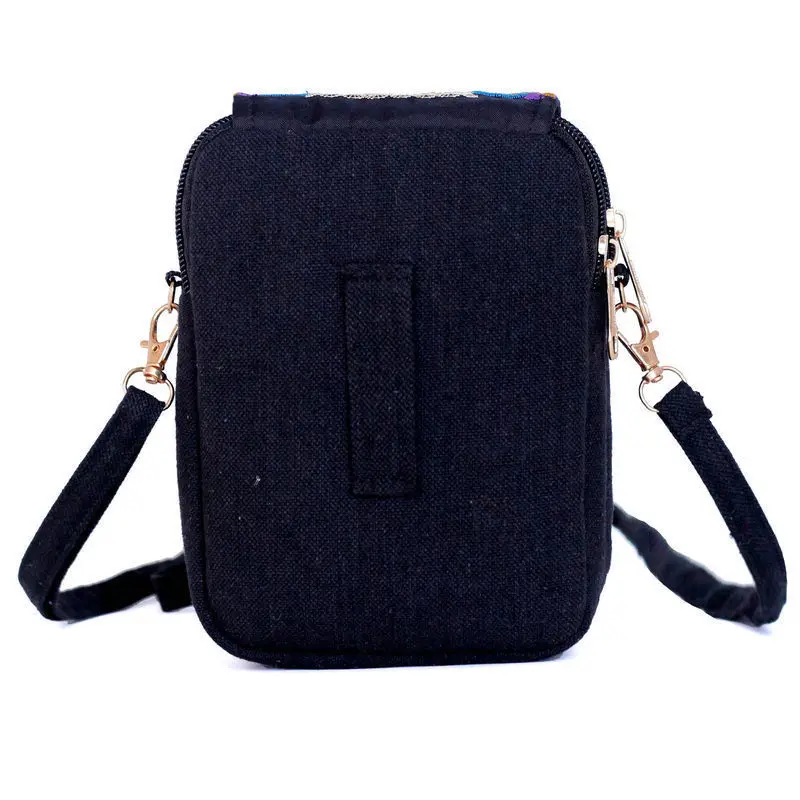 Women Casual Shoulder Bag Multi-pocket Design Crossbody Bag Ladies Multifunction Canvas Phone Purse Ladies Travel Small Handbags