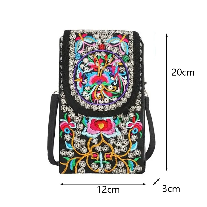 Women Casual Shoulder Bag Multi-pocket Design Crossbody Bag Ladies Multifunction Canvas Phone Purse Ladies Travel Small Handbags