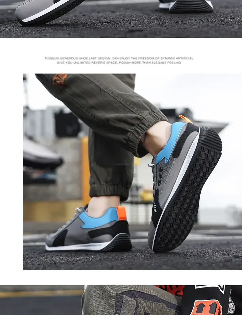 Men Running Shoes Outdoor Sport Jogging Sneakers 2024 New Vulcanized Shoes Flat Casual Sneakers for Men Shoes Zapatillas Hombre