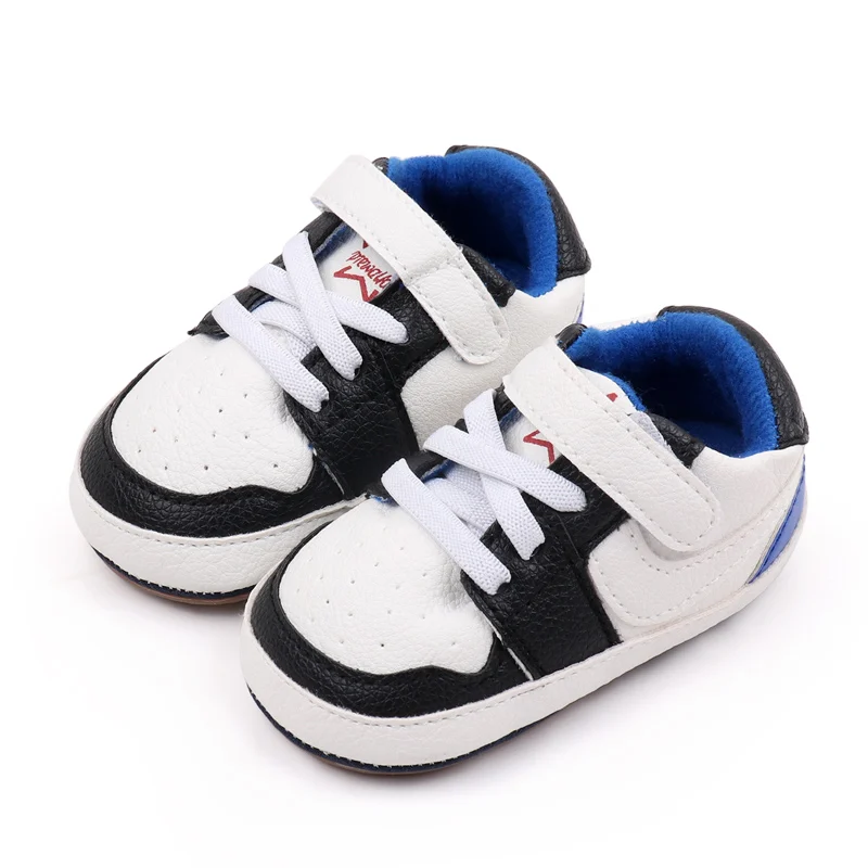 Baby Sneaker High Quality Spring and Autumn Sport Shoes TPR Sole Anti-slip PU Water Proof 2024 New Fashion Boys Sneaker BSK3163