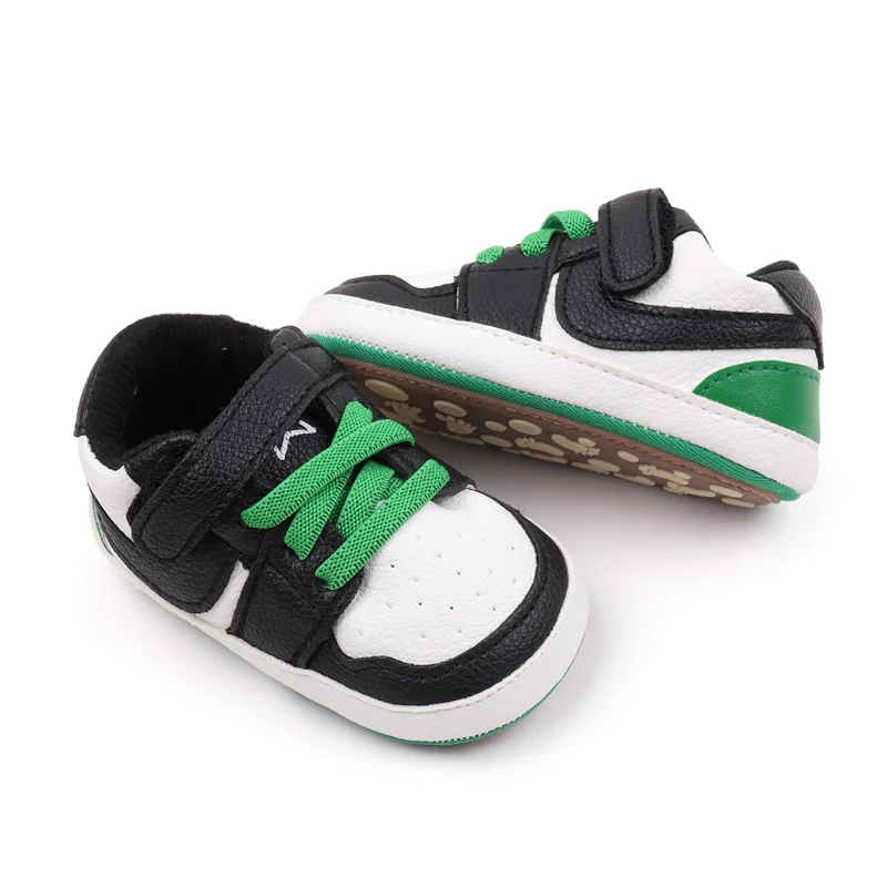 Baby Sneaker High Quality Spring and Autumn Sport Shoes TPR Sole Anti-slip PU Water Proof 2024 New Fashion Boys Sneaker BSK3163