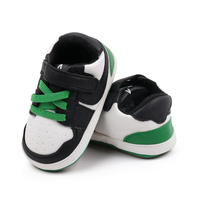 Baby Sneaker High Quality Spring and Autumn Sport Shoes TPR Sole Anti-slip PU Water Proof 2024 New Fashion Boys Sneaker BSK3163