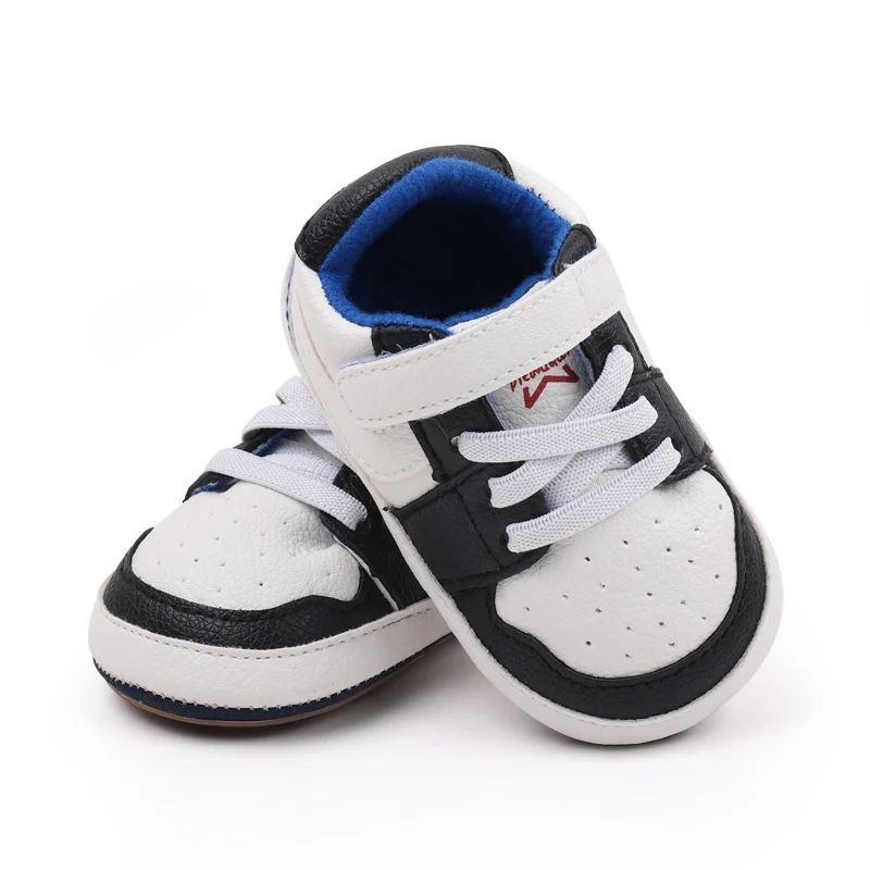 Baby Sneaker High Quality Spring and Autumn Sport Shoes TPR Sole Anti-slip PU Water Proof 2024 New Fashion Boys Sneaker BSK3163