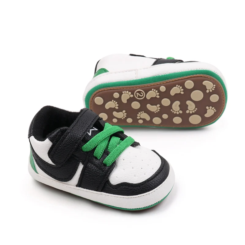 Baby Sneaker High Quality Spring and Autumn Sport Shoes TPR Sole Anti-slip PU Water Proof 2024 New Fashion Boys Sneaker BSK3163
