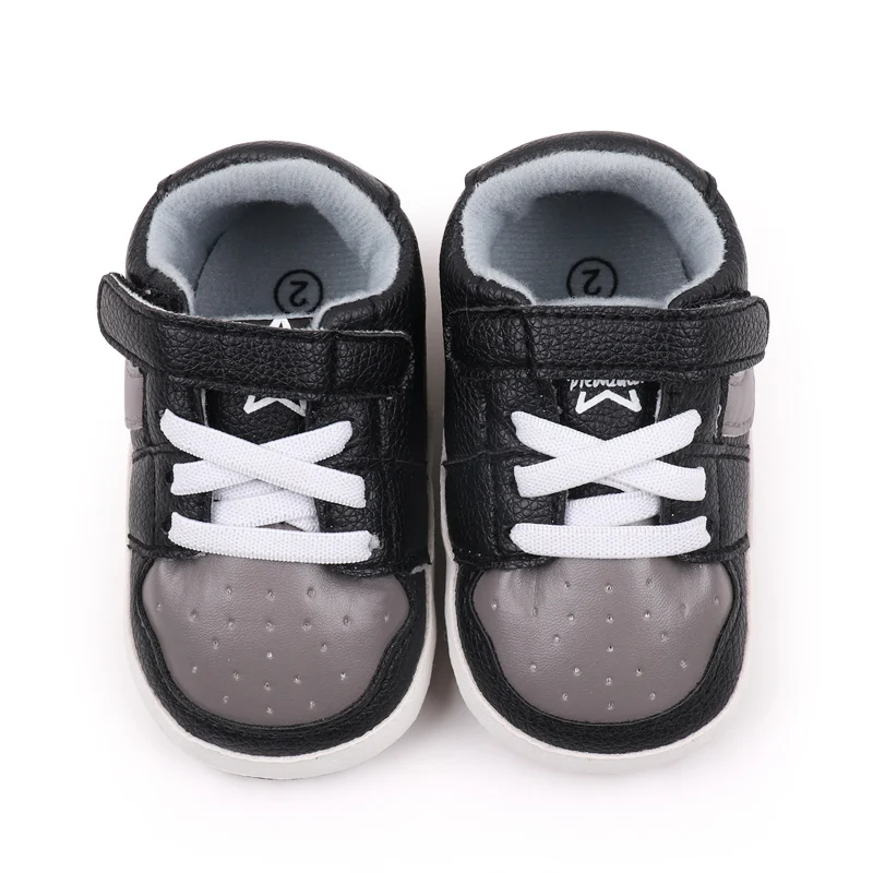 Baby Sneaker High Quality Spring and Autumn Sport Shoes TPR Sole Anti-slip PU Water Proof 2024 New Fashion Boys Sneaker BSK3163
