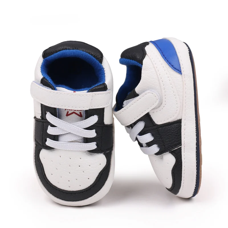 Baby Sneaker High Quality Spring and Autumn Sport Shoes TPR Sole Anti-slip PU Water Proof 2024 New Fashion Boys Sneaker BSK3163