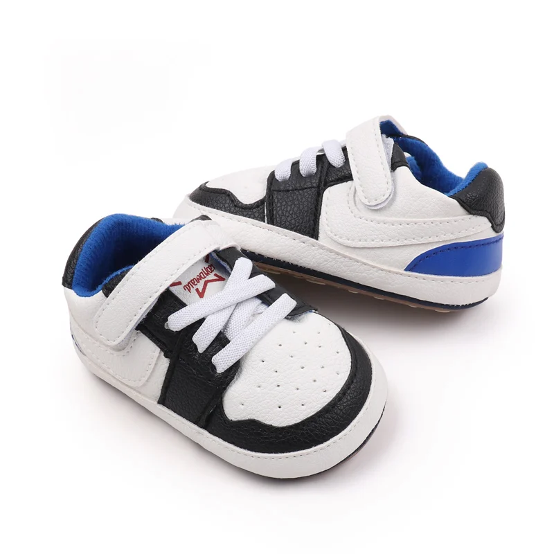 Baby Sneaker High Quality Spring and Autumn Sport Shoes TPR Sole Anti-slip PU Water Proof 2024 New Fashion Boys Sneaker BSK3163