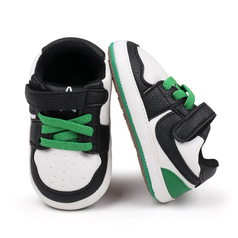 Baby Sneaker High Quality Spring and Autumn Sport Shoes TPR Sole Anti-slip PU Water Proof 2024 New Fashion Boys Sneaker BSK3163