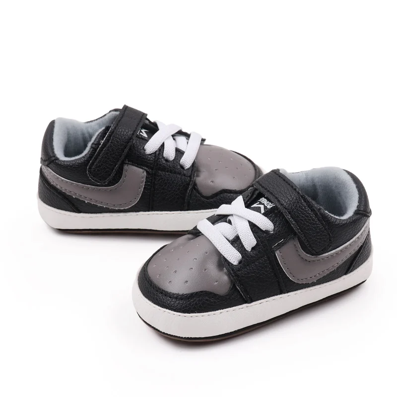 Baby Sneaker High Quality Spring and Autumn Sport Shoes TPR Sole Anti-slip PU Water Proof 2024 New Fashion Boys Sneaker BSK3163