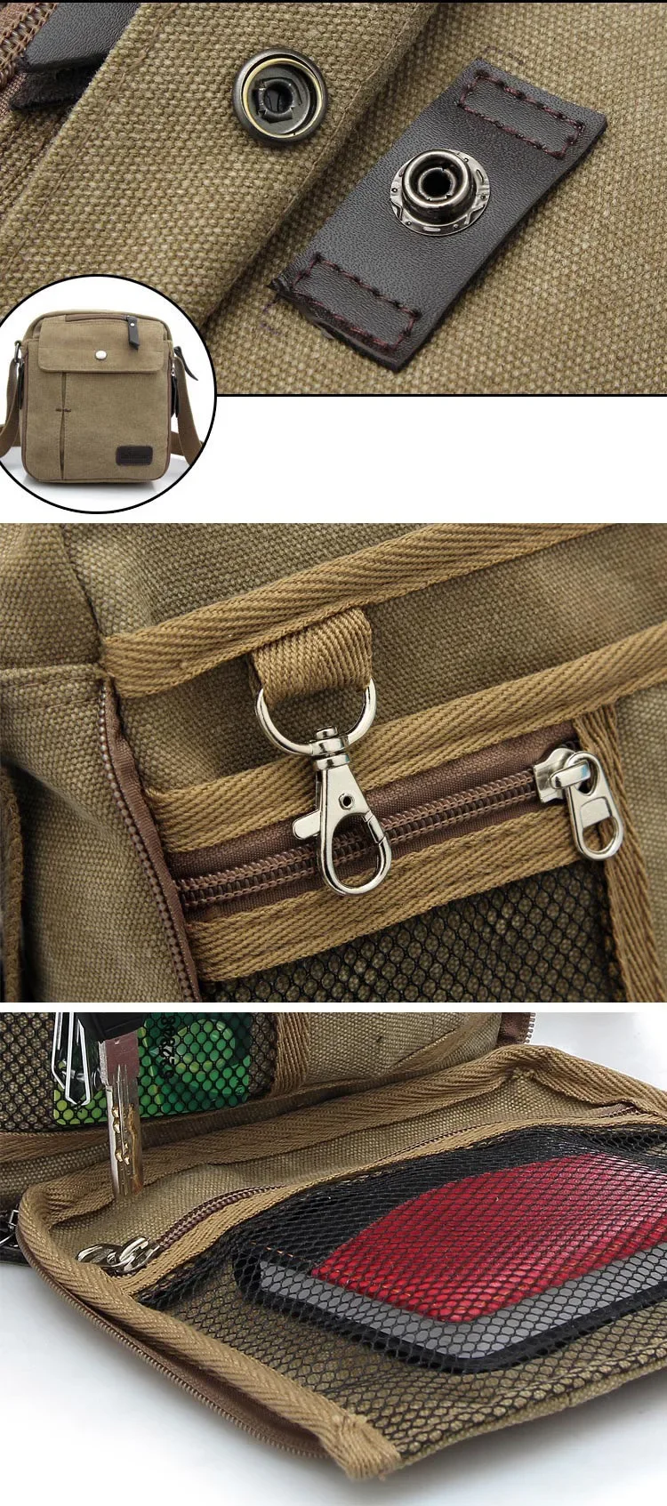 2026 Men's Bags Canvas Bag Fashion Men Messenger Bags High Quality Brand Bolsa Feminina Shoulder Bags Shoulder Strap Handbags