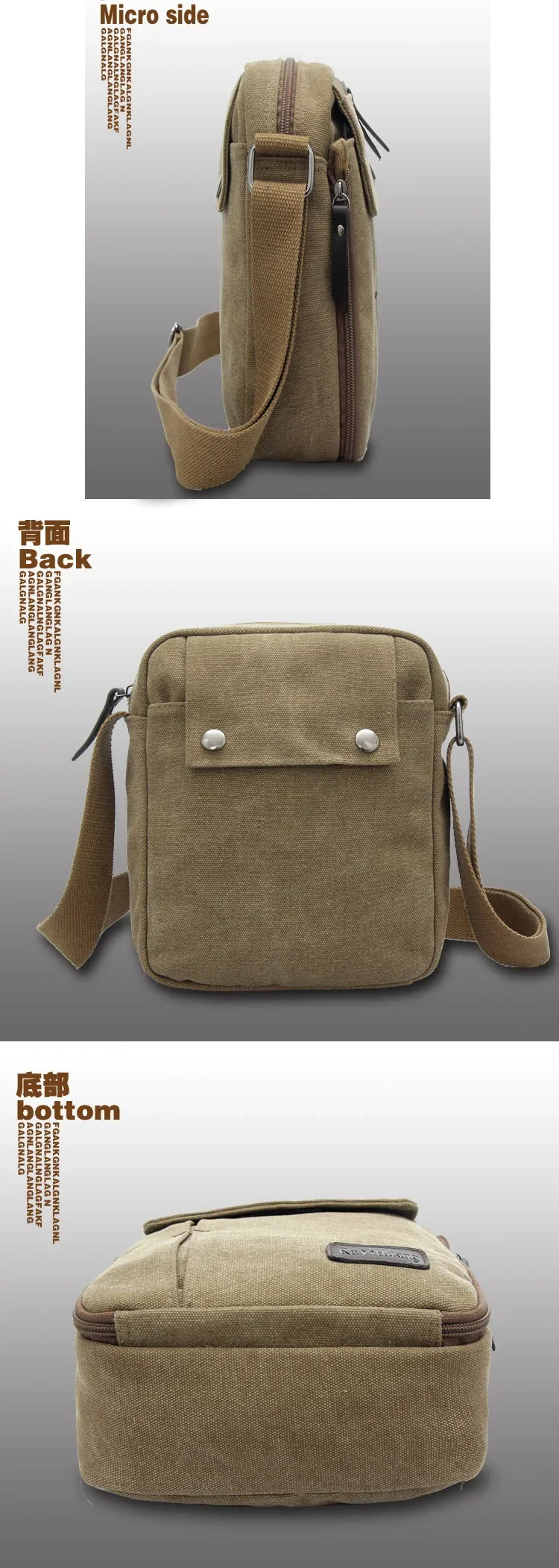 2026 Men's Bags Canvas Bag Fashion Men Messenger Bags High Quality Brand Bolsa Feminina Shoulder Bags Shoulder Strap Handbags