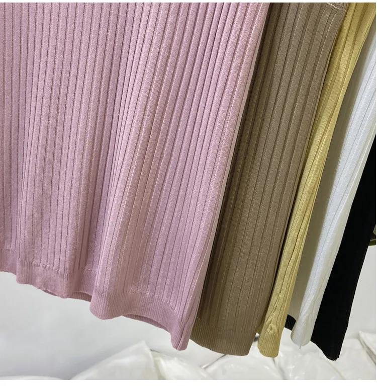 Korea Knitted Vests Women Top V-neck Solid Tank Blusas Mujer De Moda 2026 Summer New Fashion Female Sleeveless Casual Thin Tops
