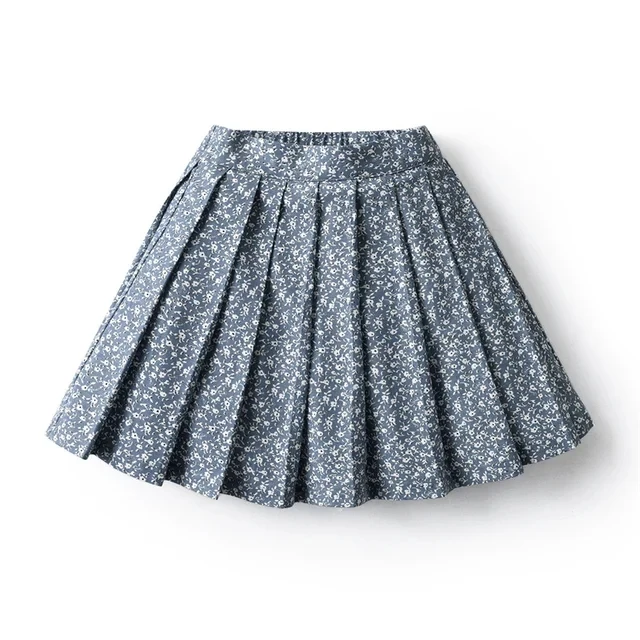 Princess Pleated Skirts for Kid Girls Boutique Children Clothes Holiday Outfits Girls Smocking Floral Dress Skirt Clothing