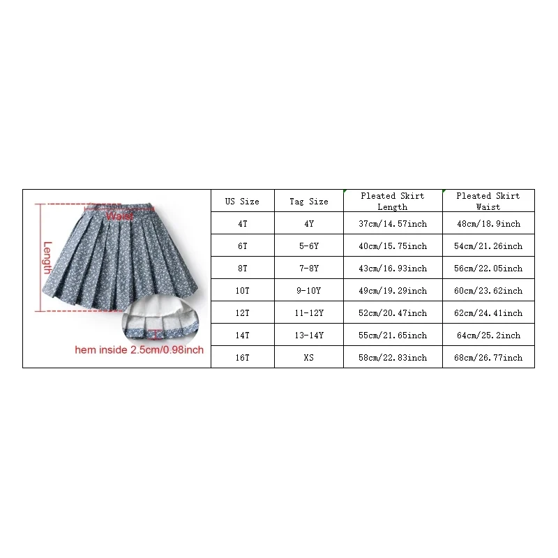 Princess Pleated Skirts for Kid Girls Boutique Children Clothes Holiday Outfits Girls Smocking Floral Dress Skirt Clothing