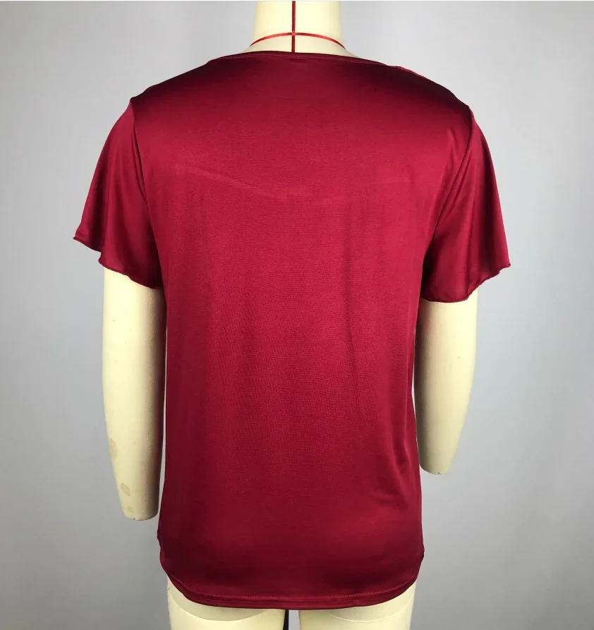 2023 Women Summer New Top Fashion Loose Casual Simple Round Neck Short Sleeve Underlay T-Shirt Loose Versatile Solid Color Top