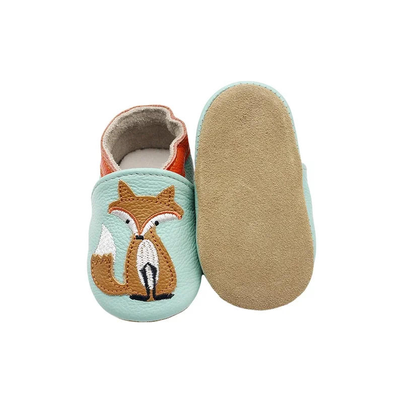 Autumn Baby Shoes Toddle Boys Girls Skid-Proof Shoe Soft Sheepskin Sneakers Fashion Animal Picture First Walker Moccasins 0-24M