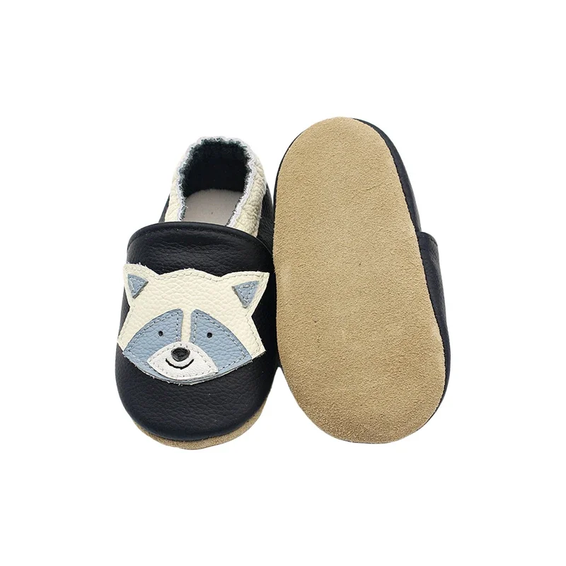 Autumn Baby Shoes Toddle Boys Girls Skid-Proof Shoe Soft Sheepskin Sneakers Fashion Animal Picture First Walker Moccasins 0-24M