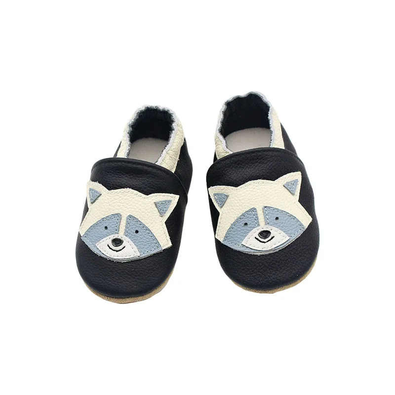 Autumn Baby Shoes Toddle Boys Girls Skid-Proof Shoe Soft Sheepskin Sneakers Fashion Animal Picture First Walker Moccasins 0-24M