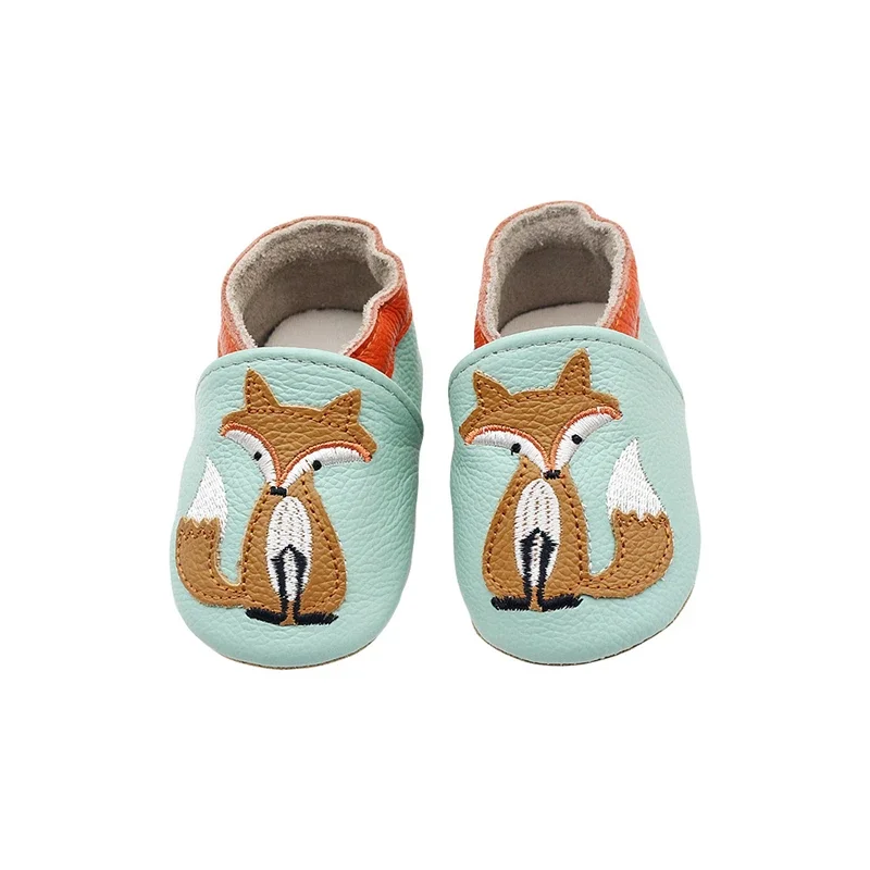 Autumn Baby Shoes Toddle Boys Girls Skid-Proof Shoe Soft Sheepskin Sneakers Fashion Animal Picture First Walker Moccasins 0-24M
