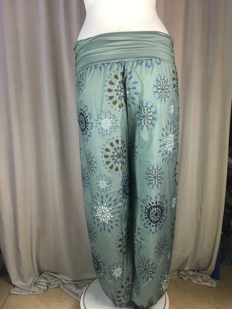 Women's Fashion Hot Selling Long Pants Harlan Casual PantsDigital Printing Long Wide Leg Pants Women's Yoga Long Pants