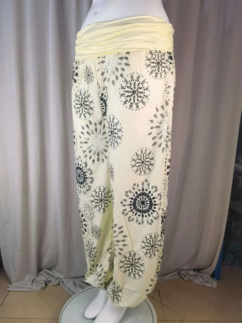 Women's Fashion Hot Selling Long Pants Harlan Casual PantsDigital Printing Long Wide Leg Pants Women's Yoga Long Pants